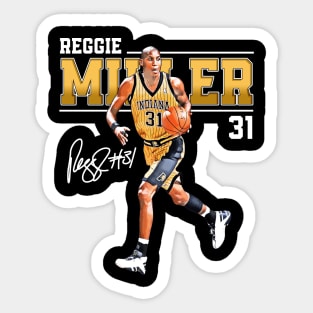 Reggie Miller Choke Sign Basketball Legend Signature Vintage Retro 80s 90s Bootleg Rap Style Sticker